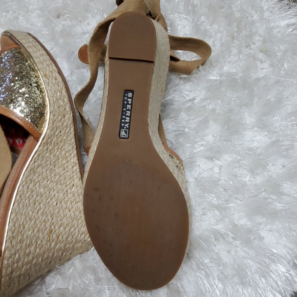 Sperry espadrill glittery sandals size 8.5 - Picture 8 of 13